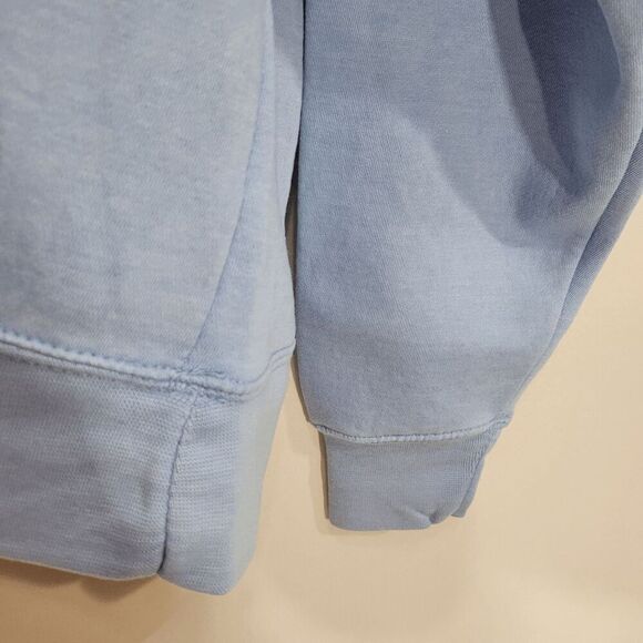 WeWoreWhat Burnout Fleece Light Blue Bell Crewneck Sweatshirt X-Small - Picture 3 of 6